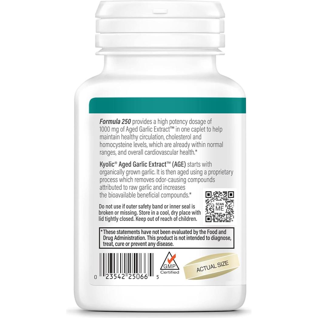 Kyolic Cardiovascular Health One Daily Formula One Daily Formula 250 60 veg caps