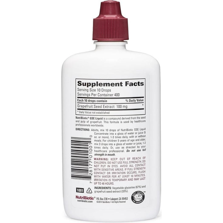NutriBiotic Grapefruit Seed Extract GSE 4oz