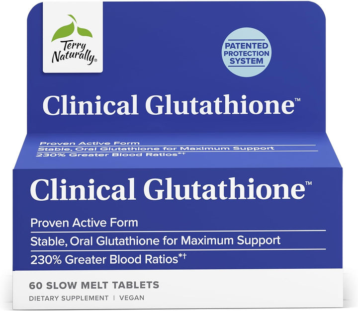 Terry Naturally Clinical Glutathione 60 Slow Melt Tablets