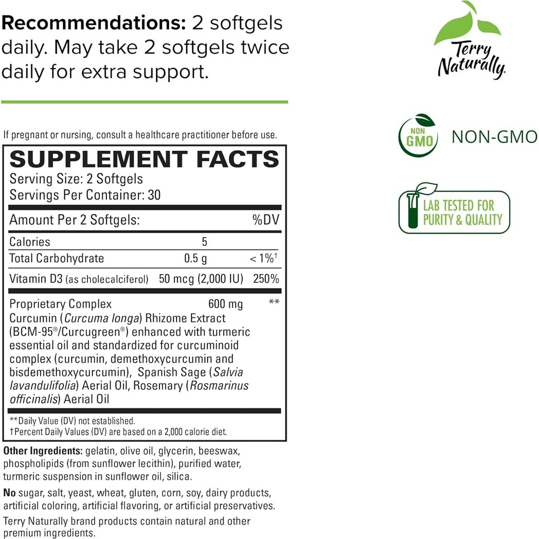 Terry Naturally CuraMed Brain 60 Capsules