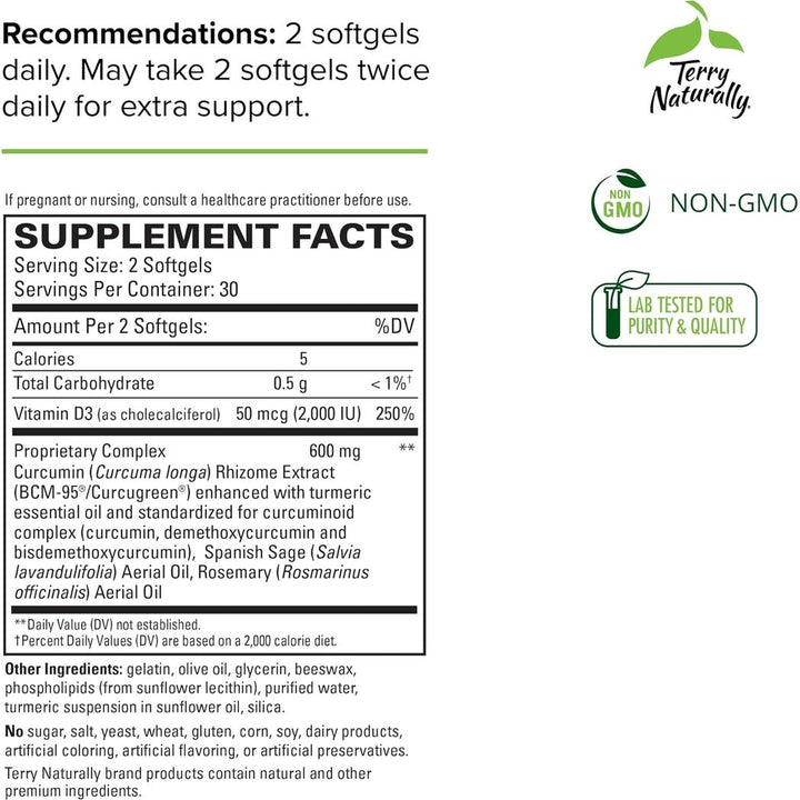 Terry Naturally CuraMed Brain 60 Capsules
