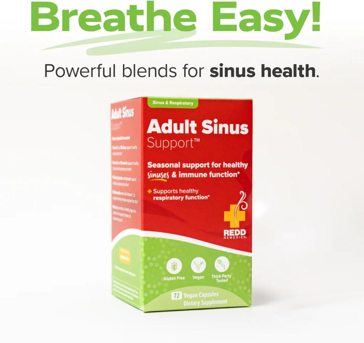 Redd Remedies, Adult Sinus Support 72 Vegan Capsules