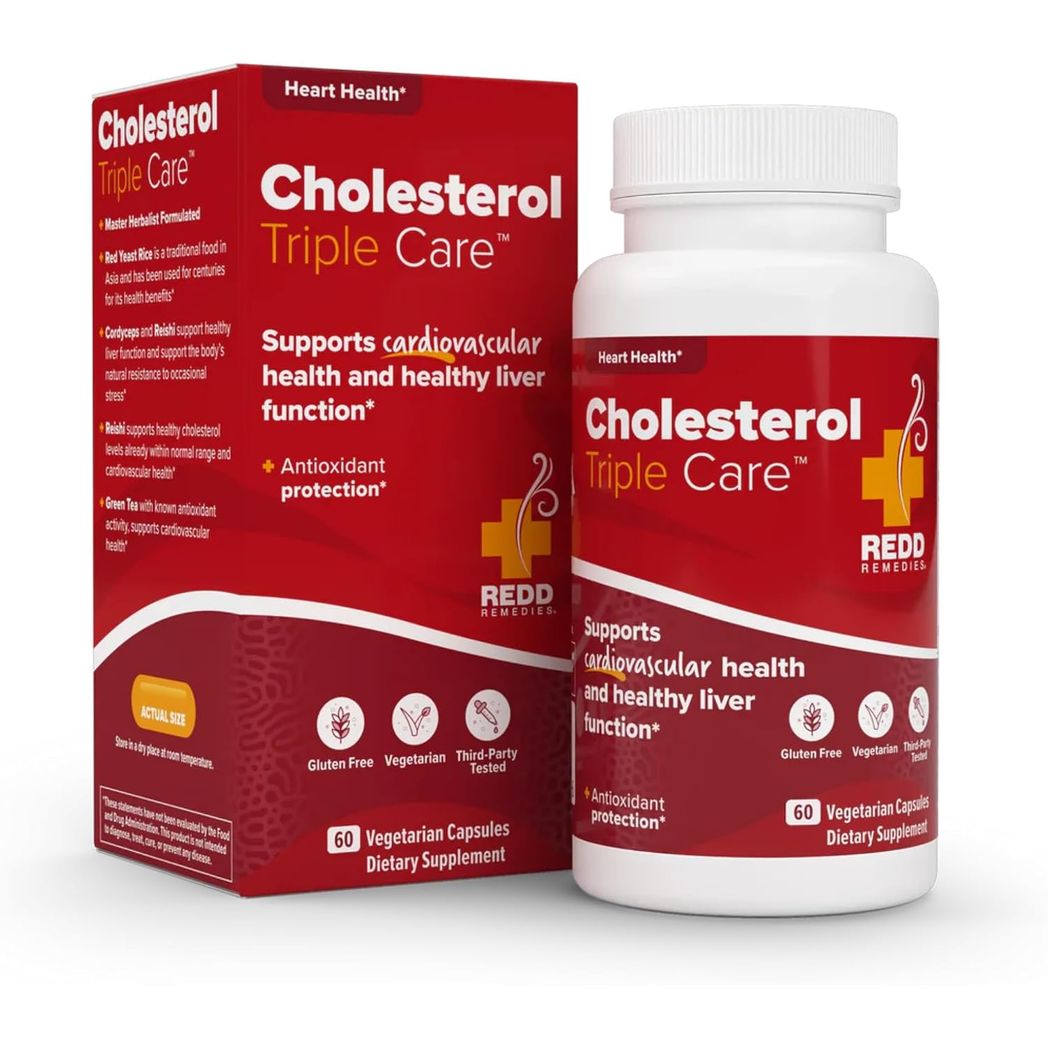 Redd Remedies, Cholesterol Triple Care 60 Vegetarian Capsules