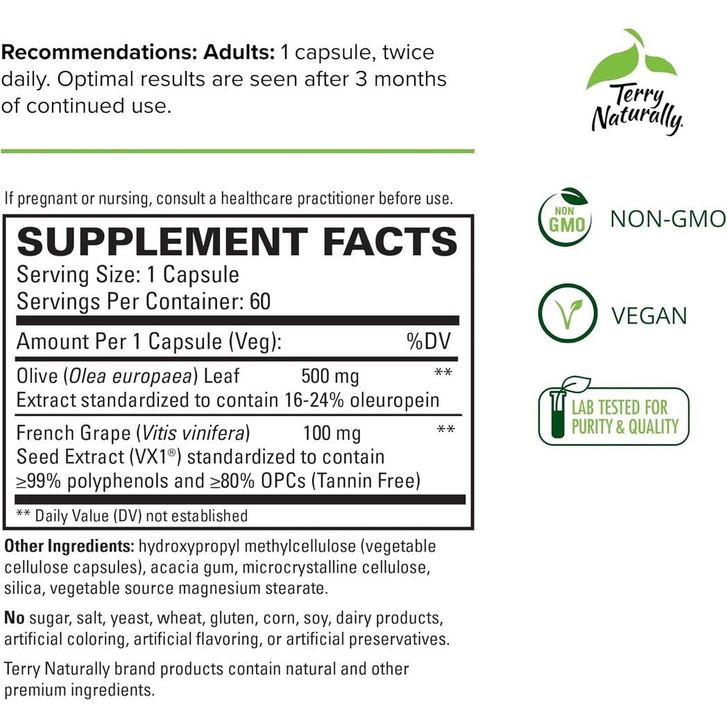 Terry Naturally Blood Pressure Health 60 Capsules