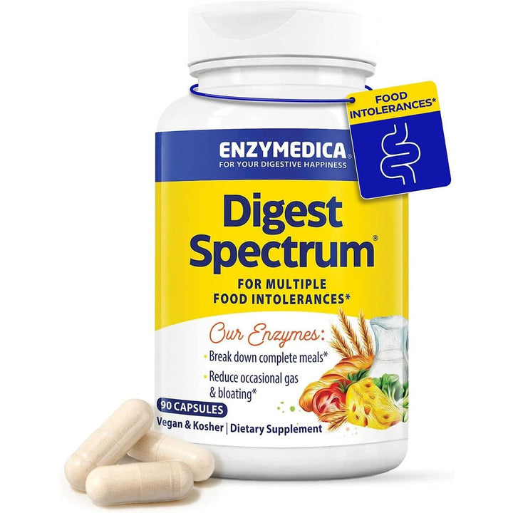 Enzymedica Digest Spectrum Helps Gas & Bloating  90 Capsules