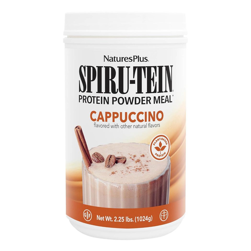 Natures Plus SPIRU-TEIN Plant-Based Protein Shake Non-GMO Vegetarian Gluten Free Nature's Plus