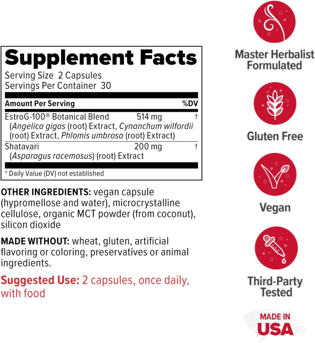 Redd Remedies, MenoWise, Relieves Symptoms, Including Hot Flashes, Night Sweats, Vaginal Dryness, and More, 60 Vegan Capsules