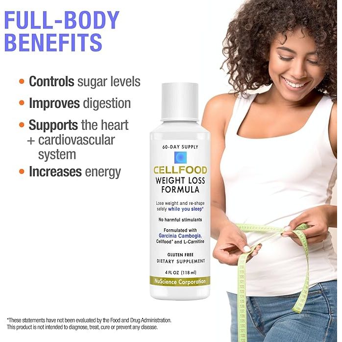 Cellfood Weight Loss Formula, 4 oz. Bottle 60 Day Supply