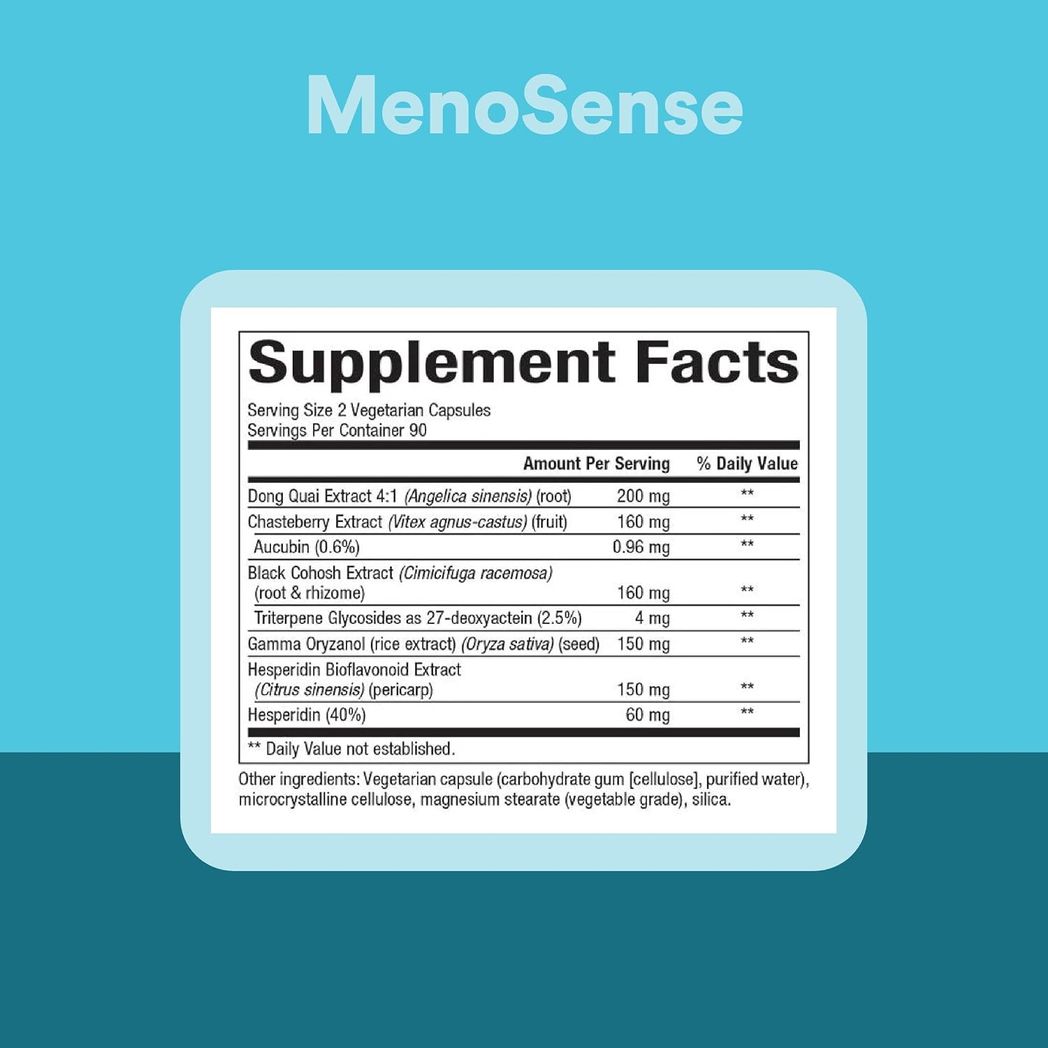 Natural Factors WomenSense MenoSense  Formula 180 Veg. Capsules