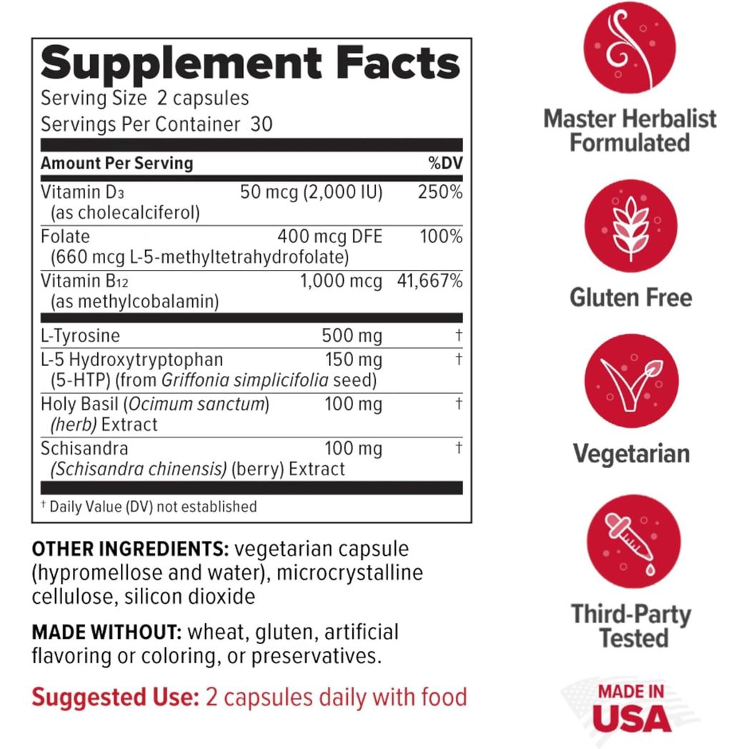 Redd Remedies, In Joy, Supports Mood and Emotional Strength, 60 Tablets