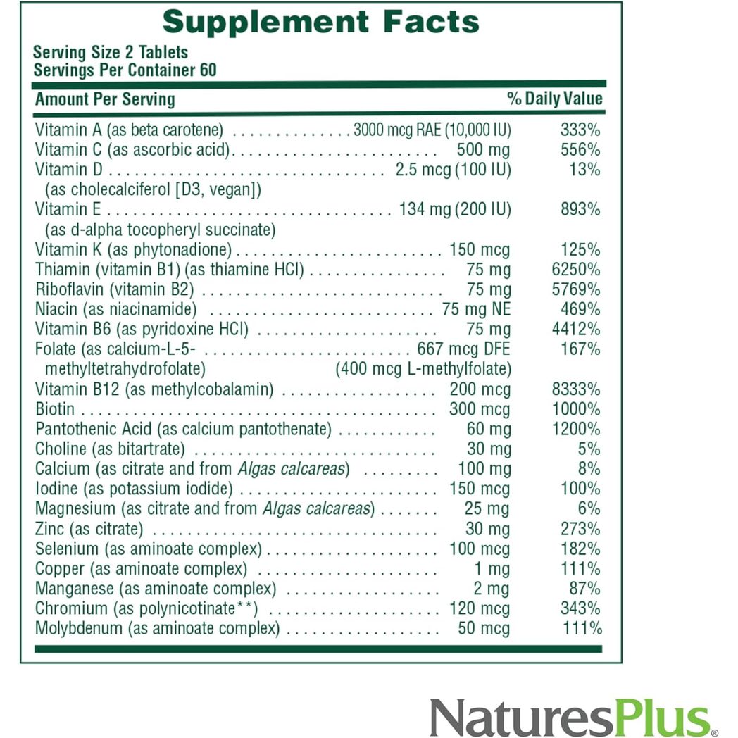 Natures Plus Source of Life Men 60 Tablets Nature's Plus