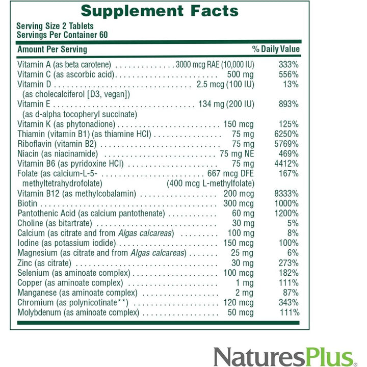 Natures Plus Source of Life Men 60 Tablets Nature's Plus