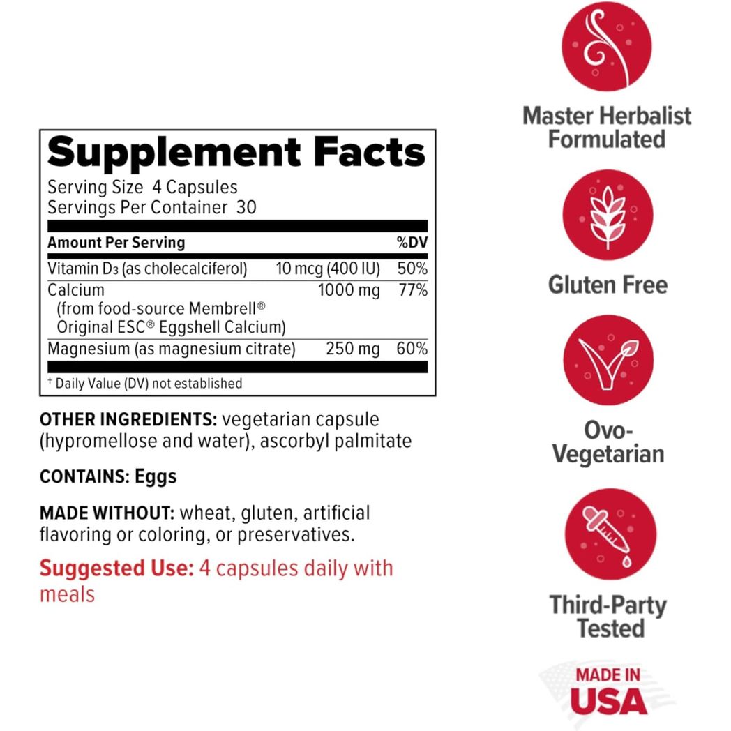 Redd Remedies Calcium Mag+D Vitamin D3 and Calcium 120 Veg Caps
