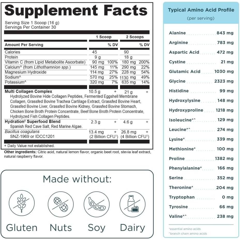 Ancient Nutrition Multi Collagen Advanced Hydrate 17oz