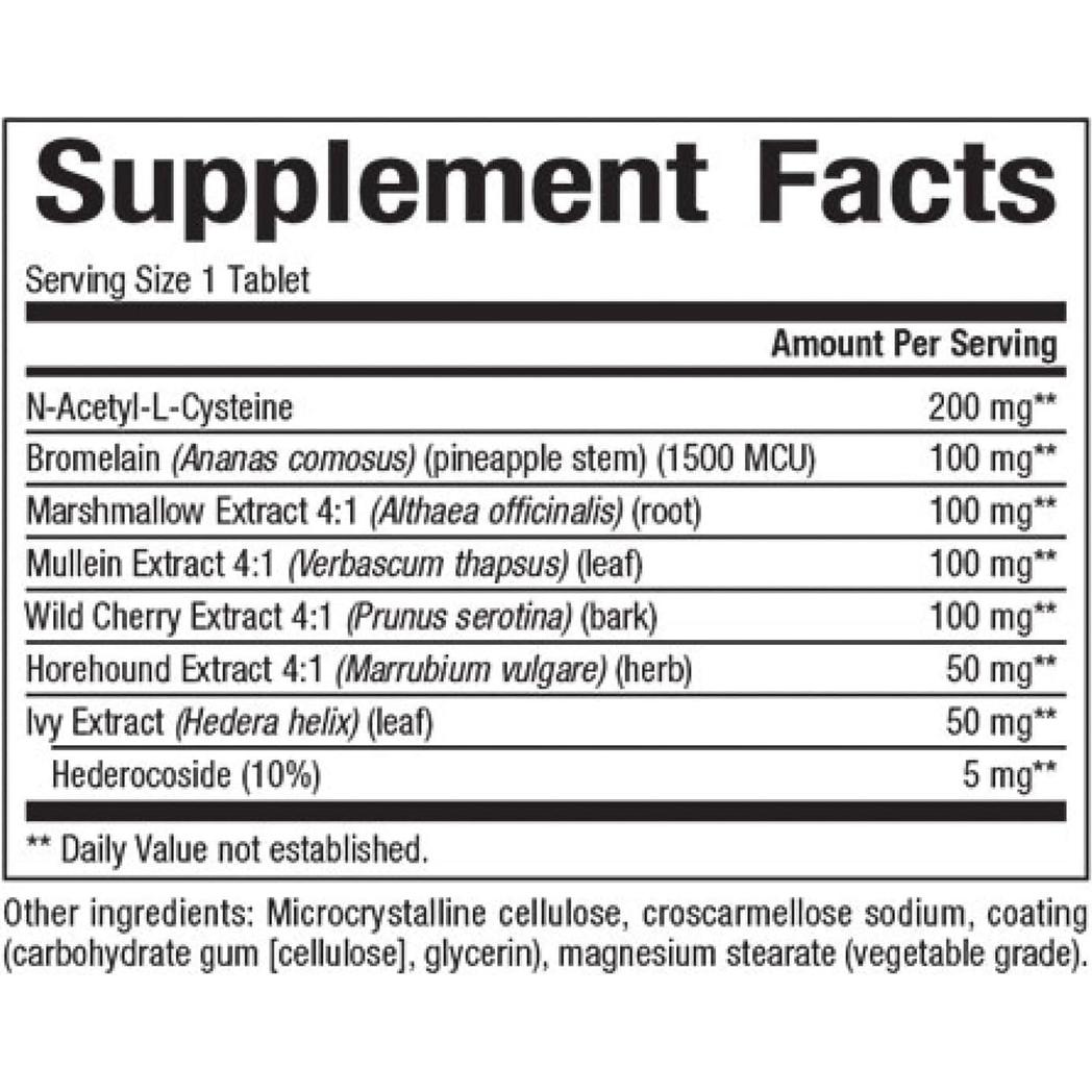 Natural Factors Lung, Bronchial & Sinus Health 45 tablets