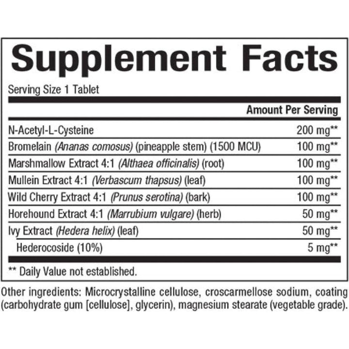 Natural Factors Lung, Bronchial & Sinus Health 45 tablets