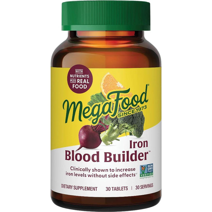 MegaFood Blood Builder Iron Supplement 30 tablets