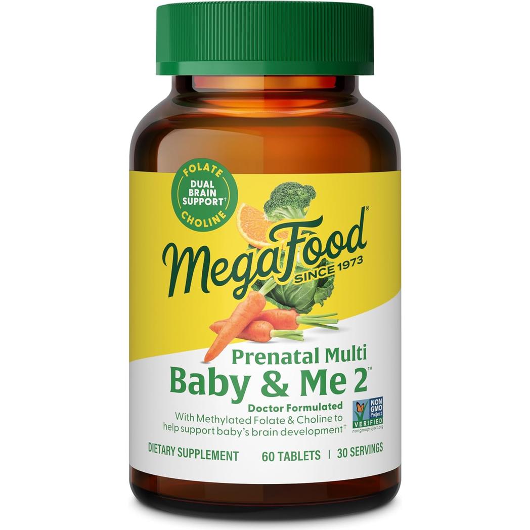 MegaFood Baby & Me 2 Prenatal Multi 60 tablets