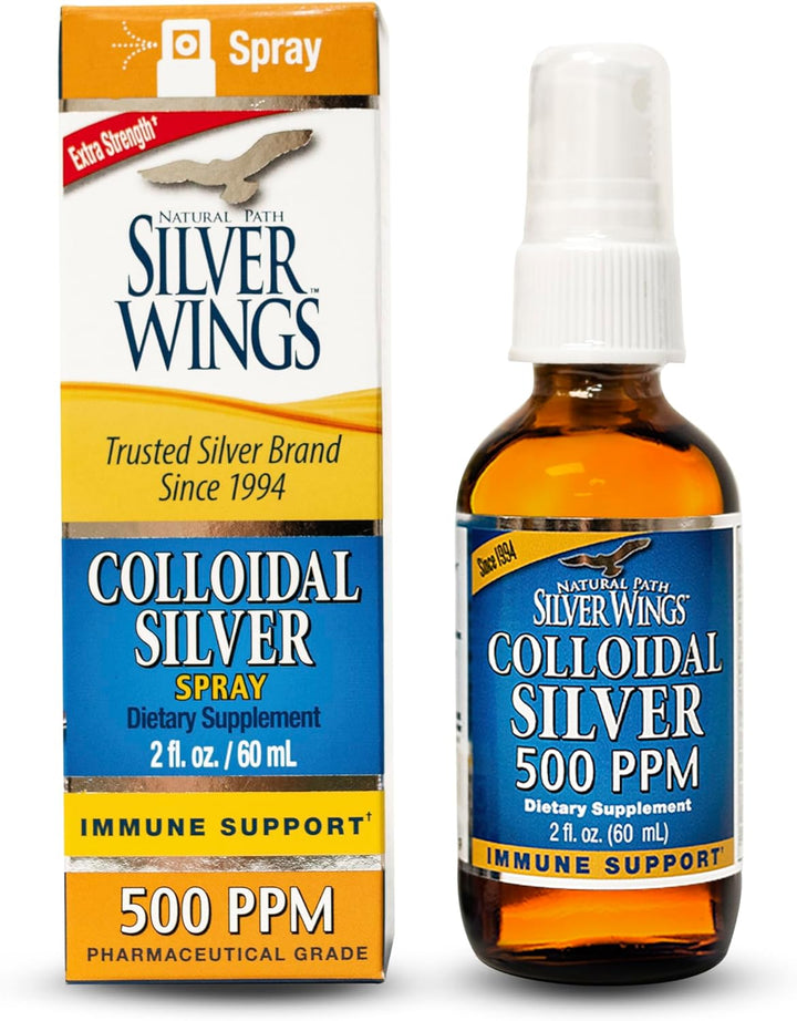 Natural Path / Silver Wings Colloidal Silver 500 ppm 2 oz. SPRAY