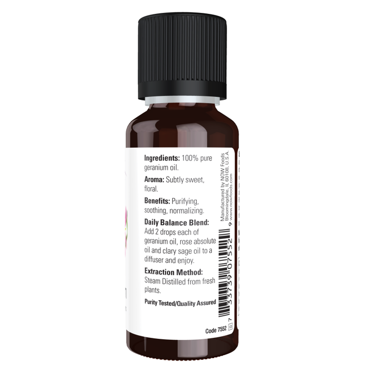 NOW Foods Geranium Essential Oil  1 oz.  100% Pure
