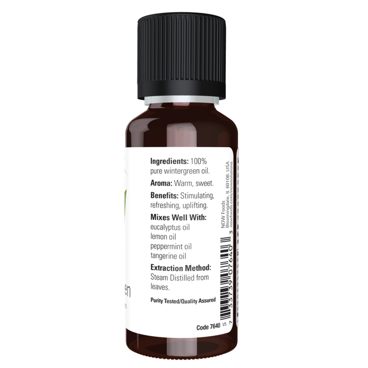 Now Foods Wintergreen Essential Oil  1 oz. 100% Pure