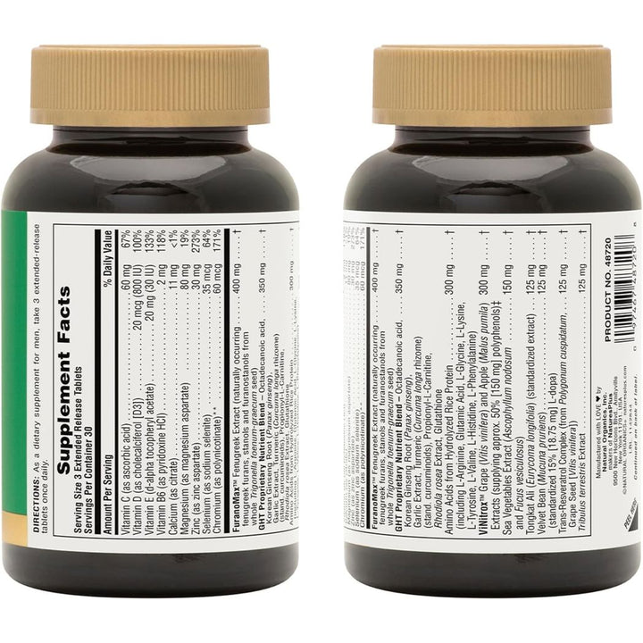 NaturesPlus Ultra GHT Male Extended-Release Bilayer Tablets 90 count