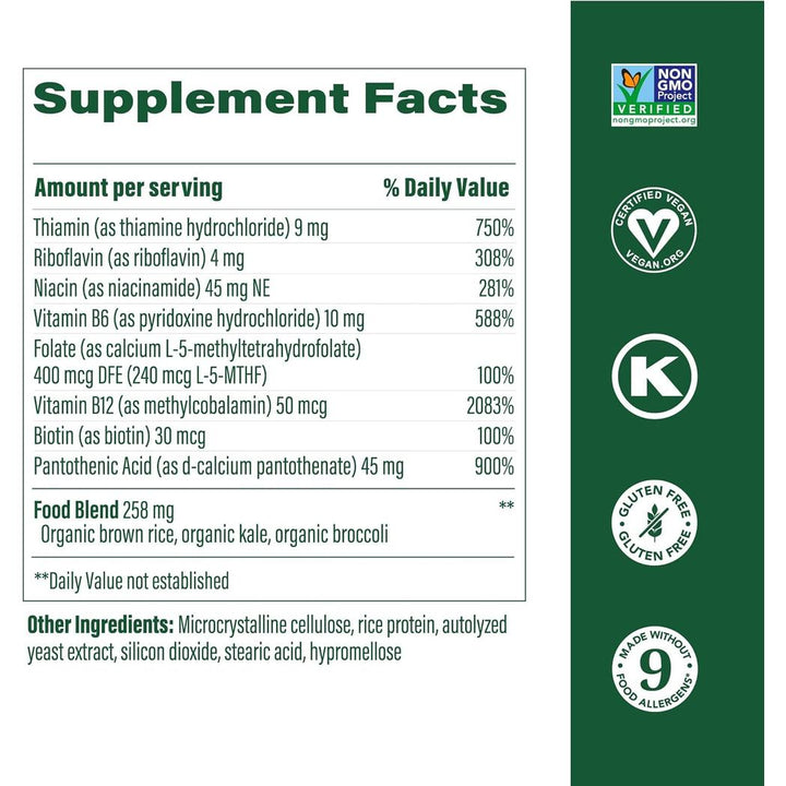 MegaFood Balanced B Complex 60 tablets