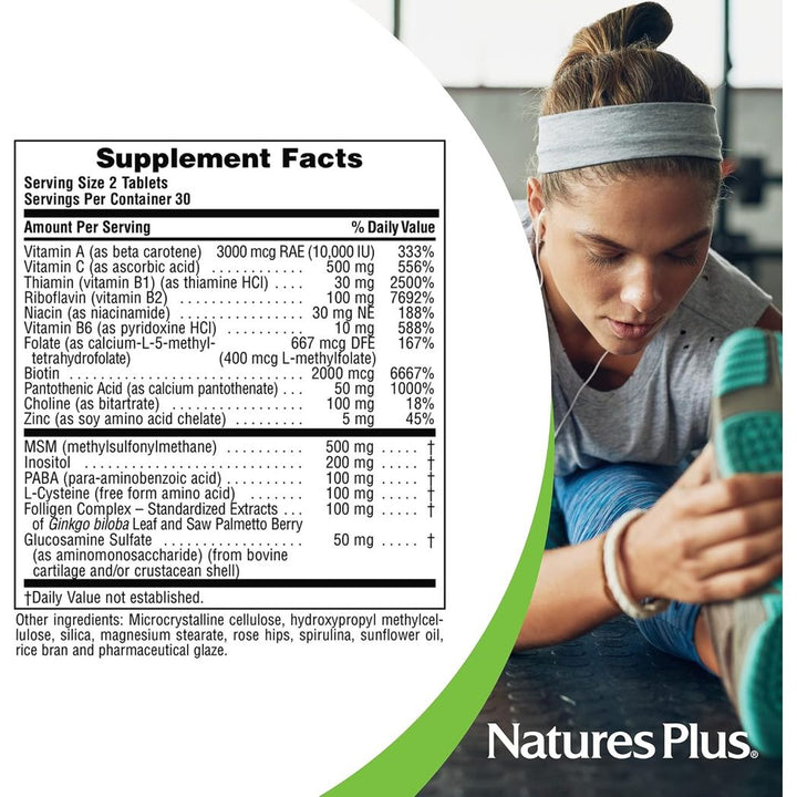 Nature's Plus Ultra Hair Plus 60 Tablets