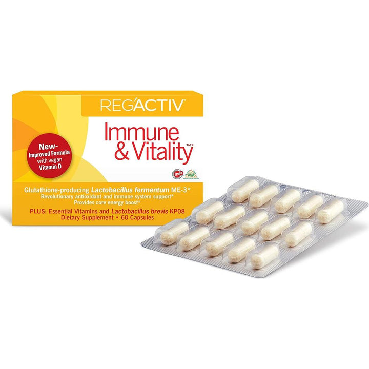 Reg'Activ Immune & Vitality 60 capsules Essential Formulas