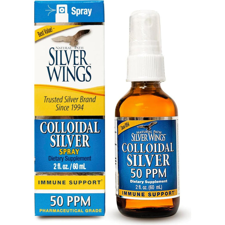 Natural Path / Silver Wings Plata coloidal 500 ppm 2 oz.