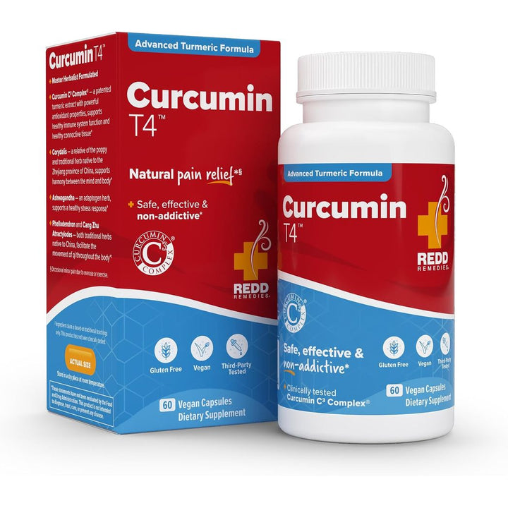 Redd Remedies Curcumin T4 Advanced Turmeric Formula 60 Vegan Caps