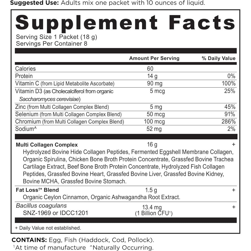Ancient Nutrition Advanced Hydrolyzed Collagen Lean Peptides Powder 8 Packets