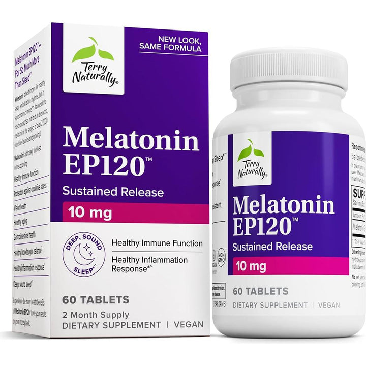 Terry Naturally Melatonin EP120, 60 Vegan Tablets