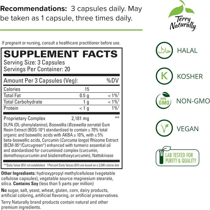 Terry Naturally Curamin 60 Capsules