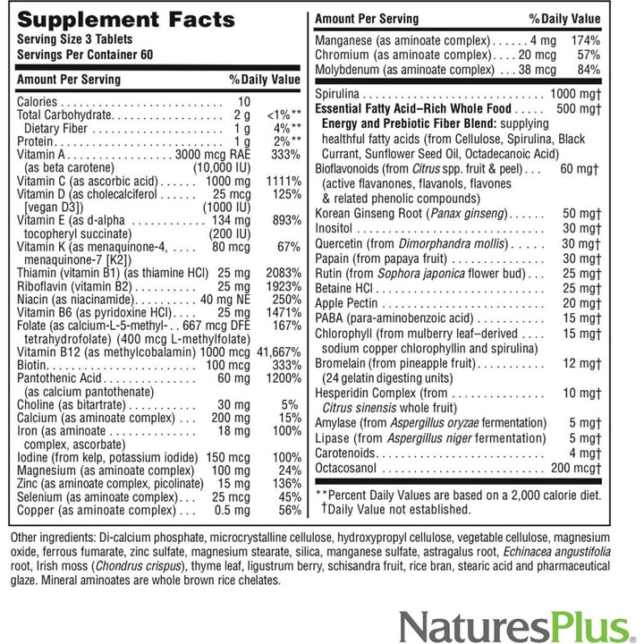 Nature's Plus Source Of Life 180 Tablets