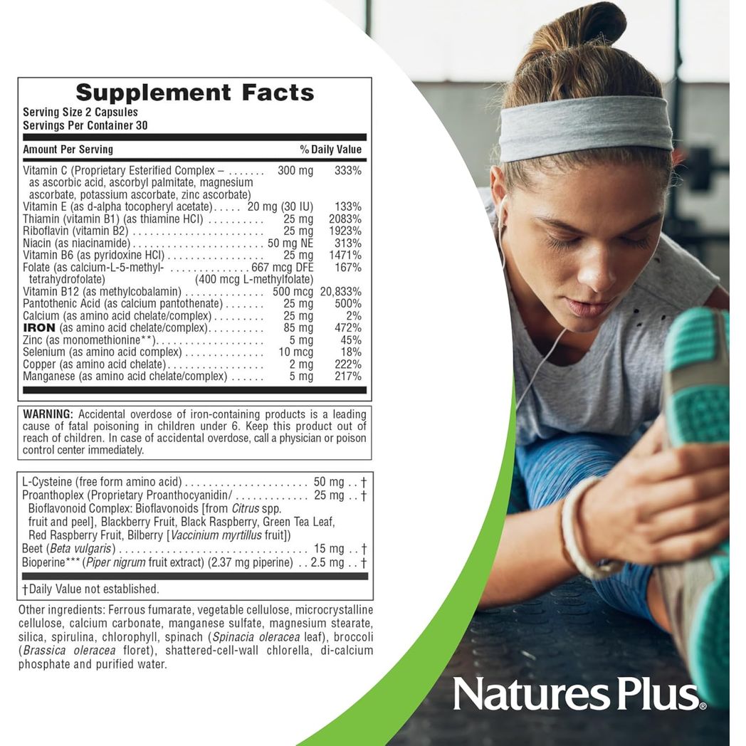 Nature's Plus Hema-Plex® 60 Vcaps