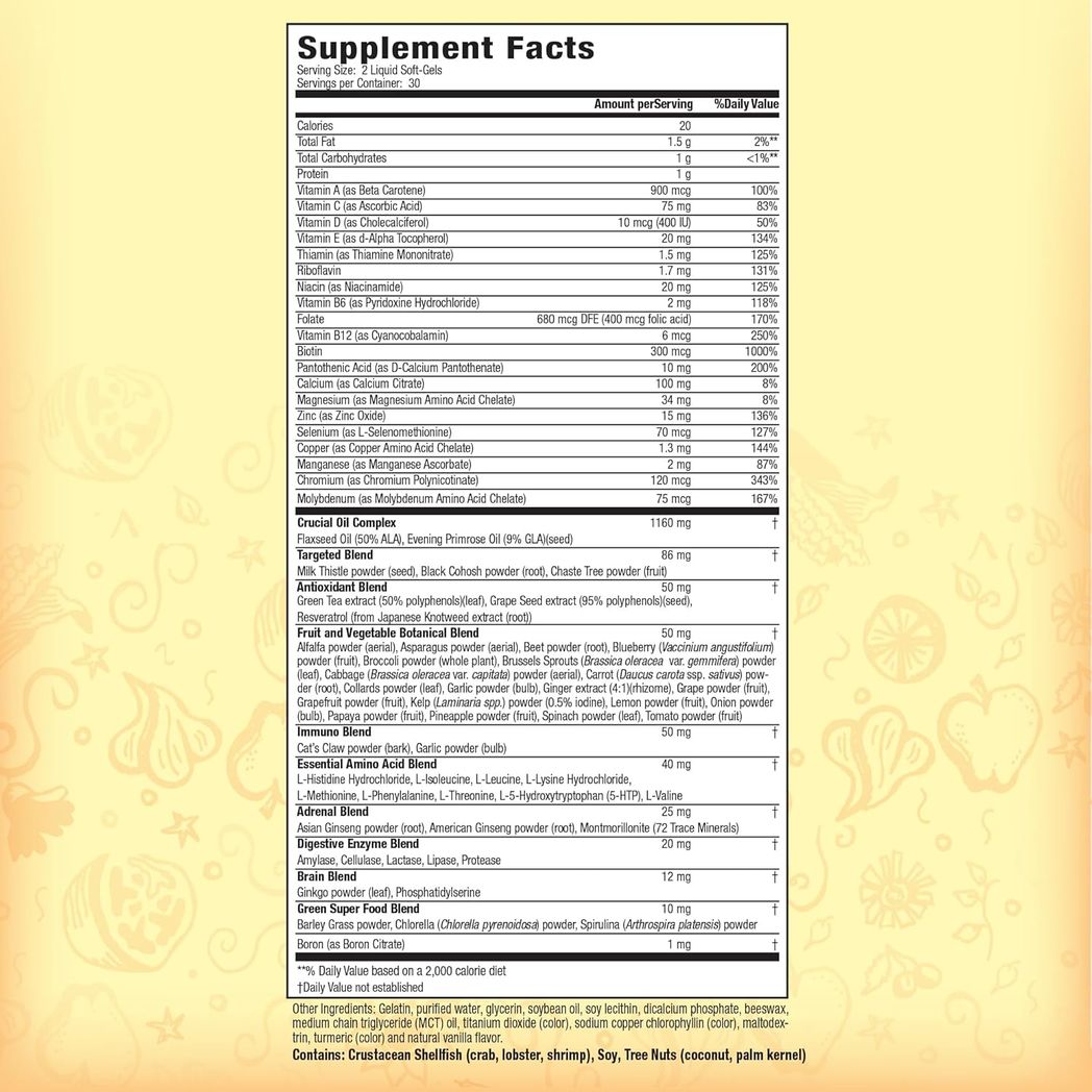 Nature's Secret Women's 73 Nutrient Soft-Gel Multi Vitamin, 60 count