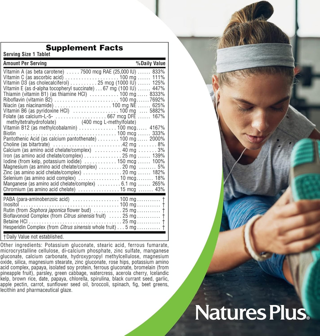 Natures Plus Ultra II Daily 180 Tablets Multivitamin with Whole Foods 180 Servings Nature's Plus