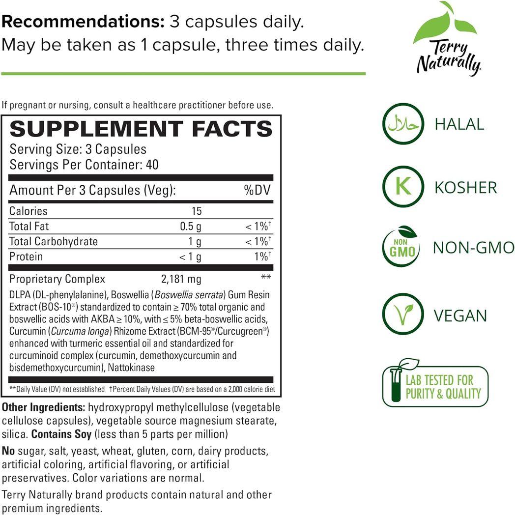 Terry Naturally Curamin 120 Capsules