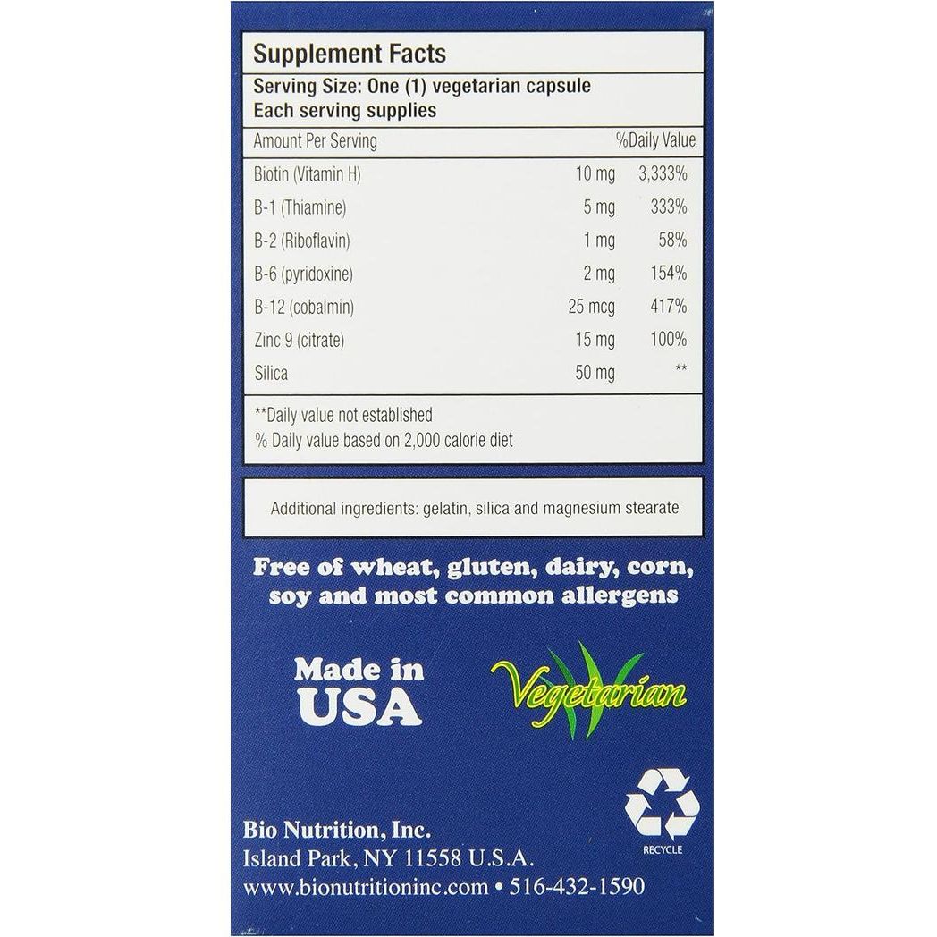Bio Nutrition Healthy Hair Biotin 60 Vegi-Caps