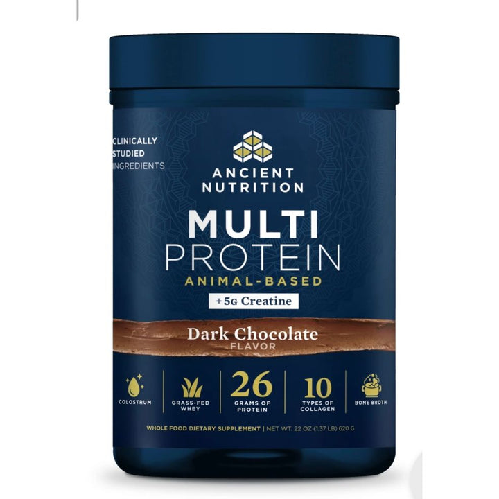Ancient Nutrition Multi Protein Powder Animal Based + Creatine Dark Chocolate