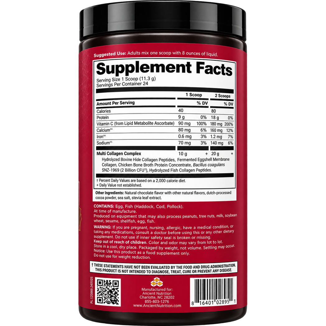 Multi Collagen Protein Peppermint Dark Chocolate 9.5oz