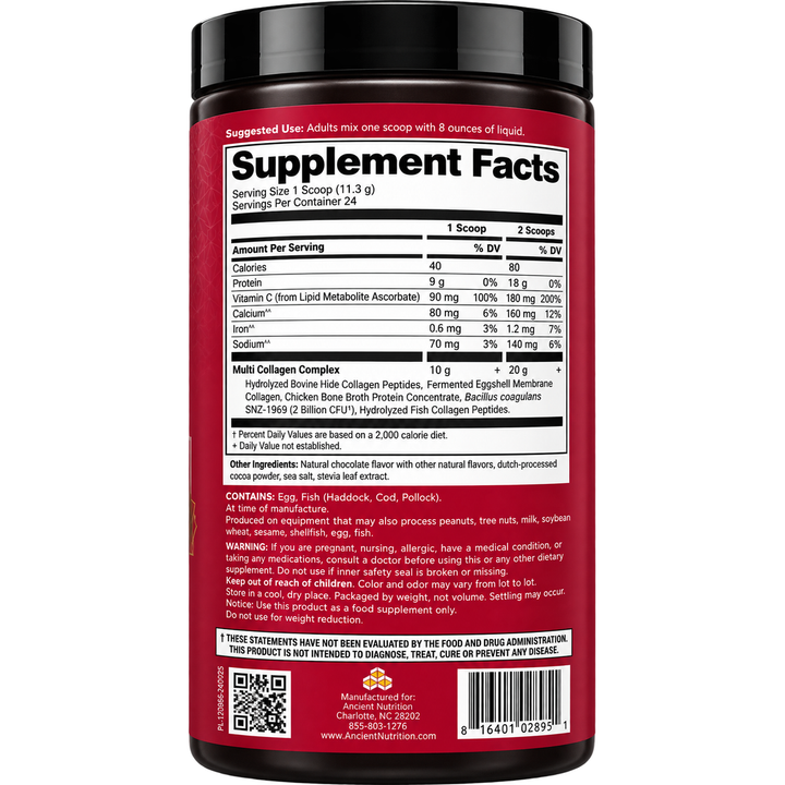 Multi Collagen Protein Peppermint Dark Chocolate 9.5oz