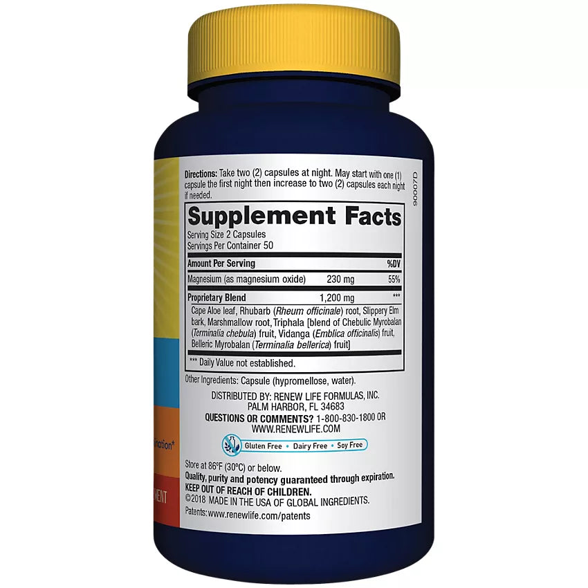 Renew Life Cleanse More Herbal Formula with Magnesium 100 veg caps