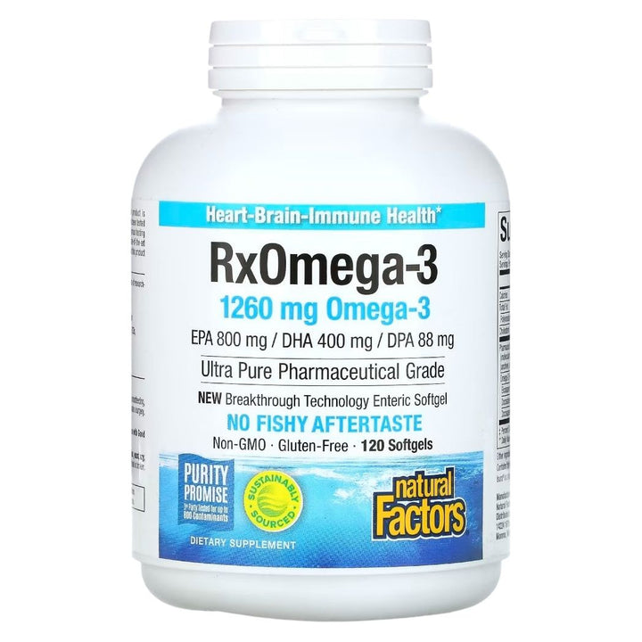Natural Factors RxOmega-3 Factors 120 Softgels