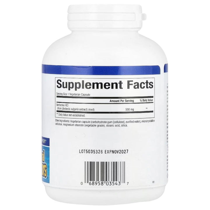 Natural Factors, WellBetX, Berberine, 500 mg, 120 Vegetarian Capsules