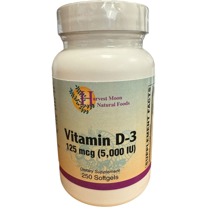 Harvest Moon Vitamin D3 5000iu 250 softgels