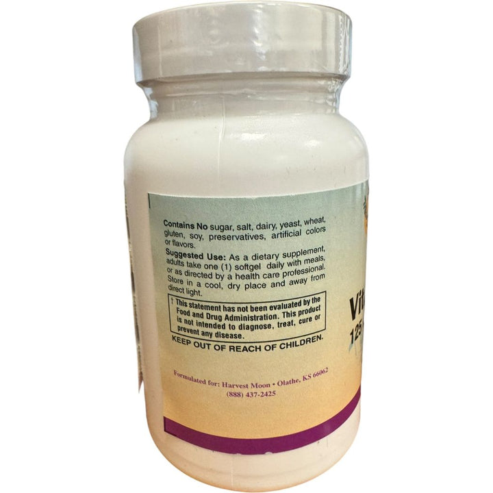 Harvest Moon Vitamin D3 5000iu 250 softgels