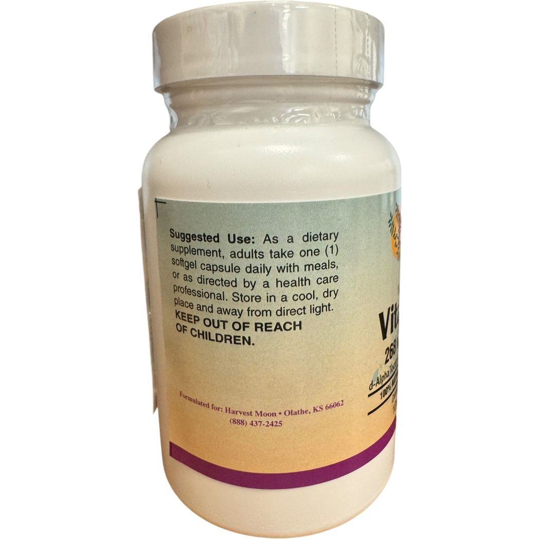 Harvest Moon Vitamin E (natural mixed tocopherols) 400IU  100 Gels
