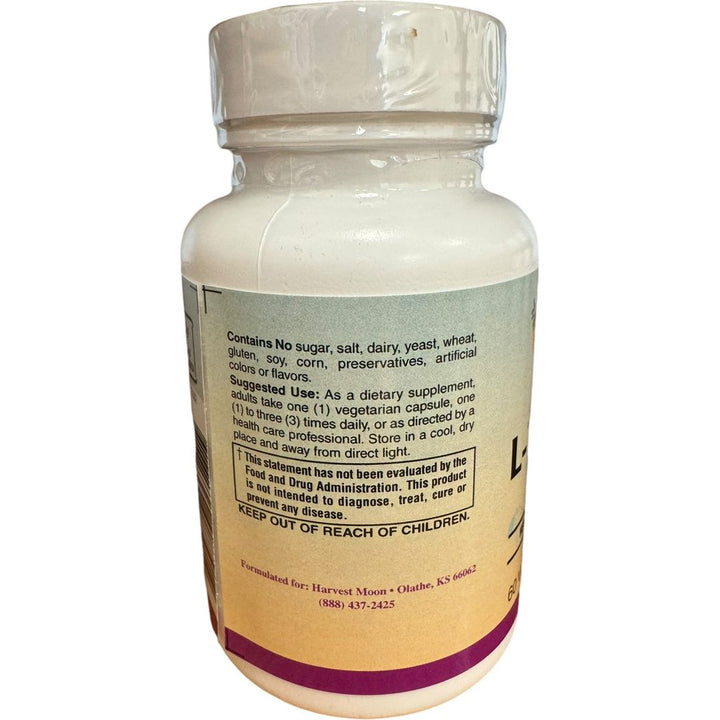 L-teanina Harvest Moon Suntheanine 100 mg 60 cápsulas